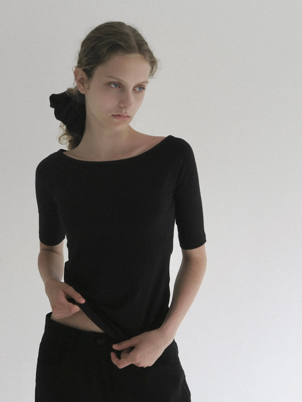 【NOWNS】Lyse | Half sleeve tee