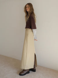 [ sample sale ] straight maxi skirt