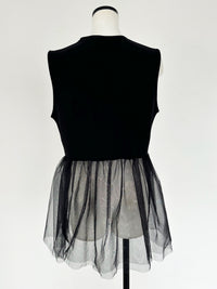 【SAMPLE SALE / swanë】 tulle switching open tunic