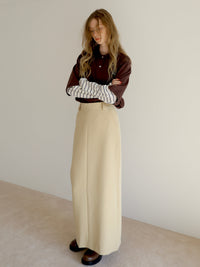 [ sample sale ] straight maxi skirt