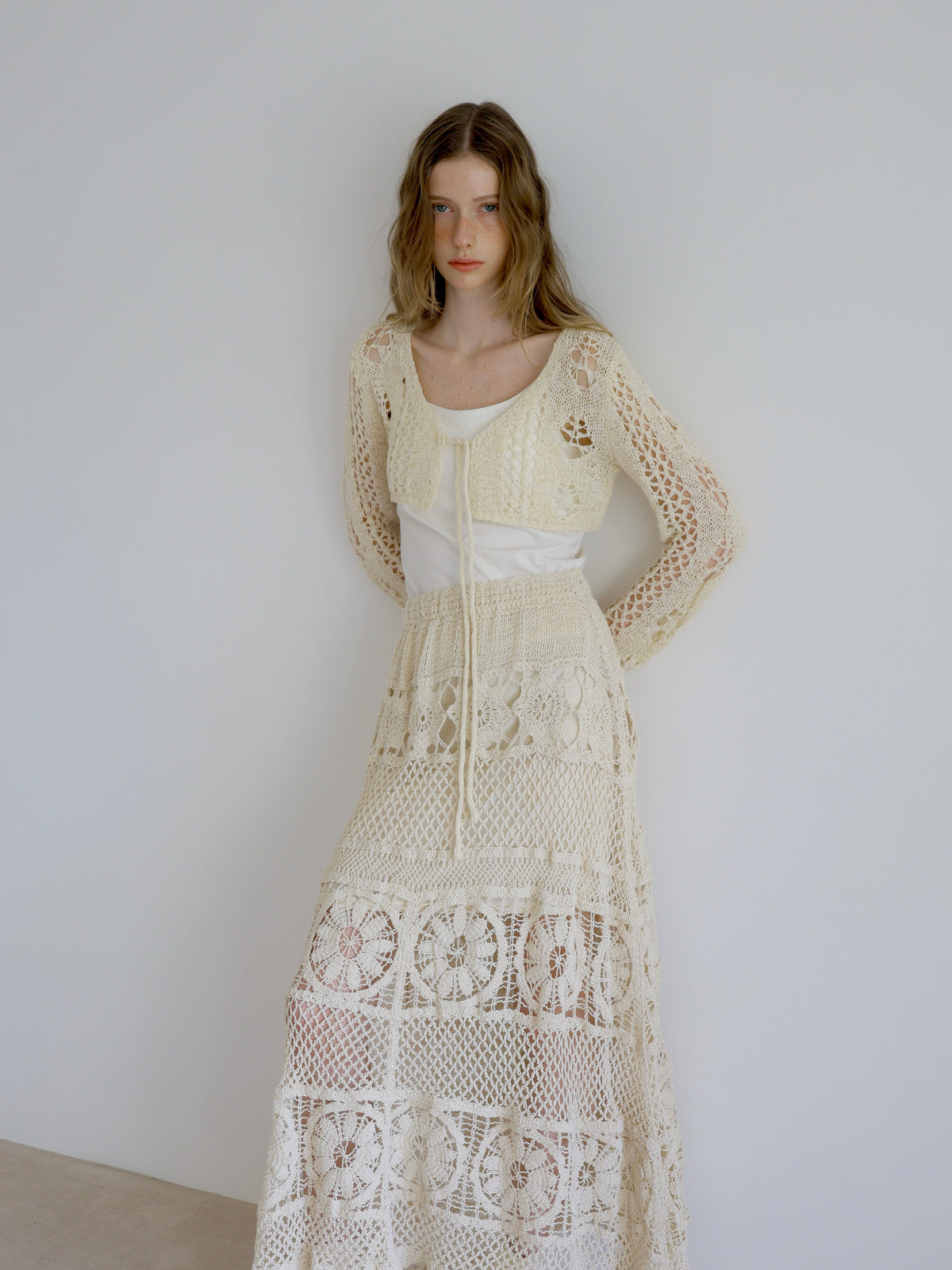 openwork knit bolero