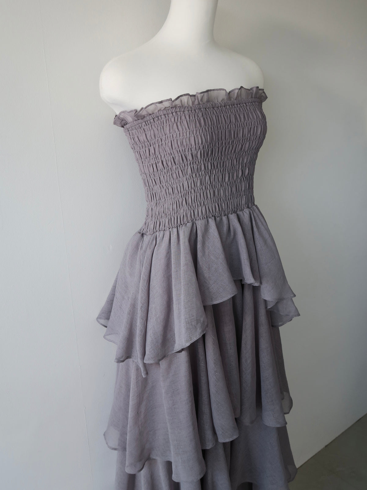 【célon】frilly tiered dress