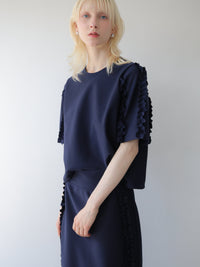 【SAMPLE SALE / swanë】 frill sleeves pullover