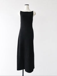 wool boat neck knit dress