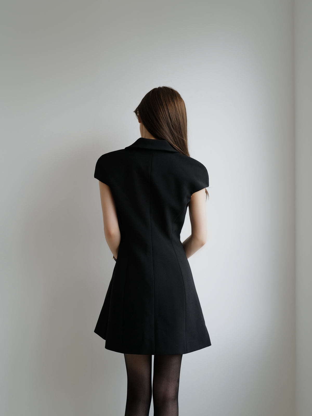 button up chic mini dress