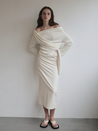 【SAMPLE SALE / miies miim】off shoulder drape tops