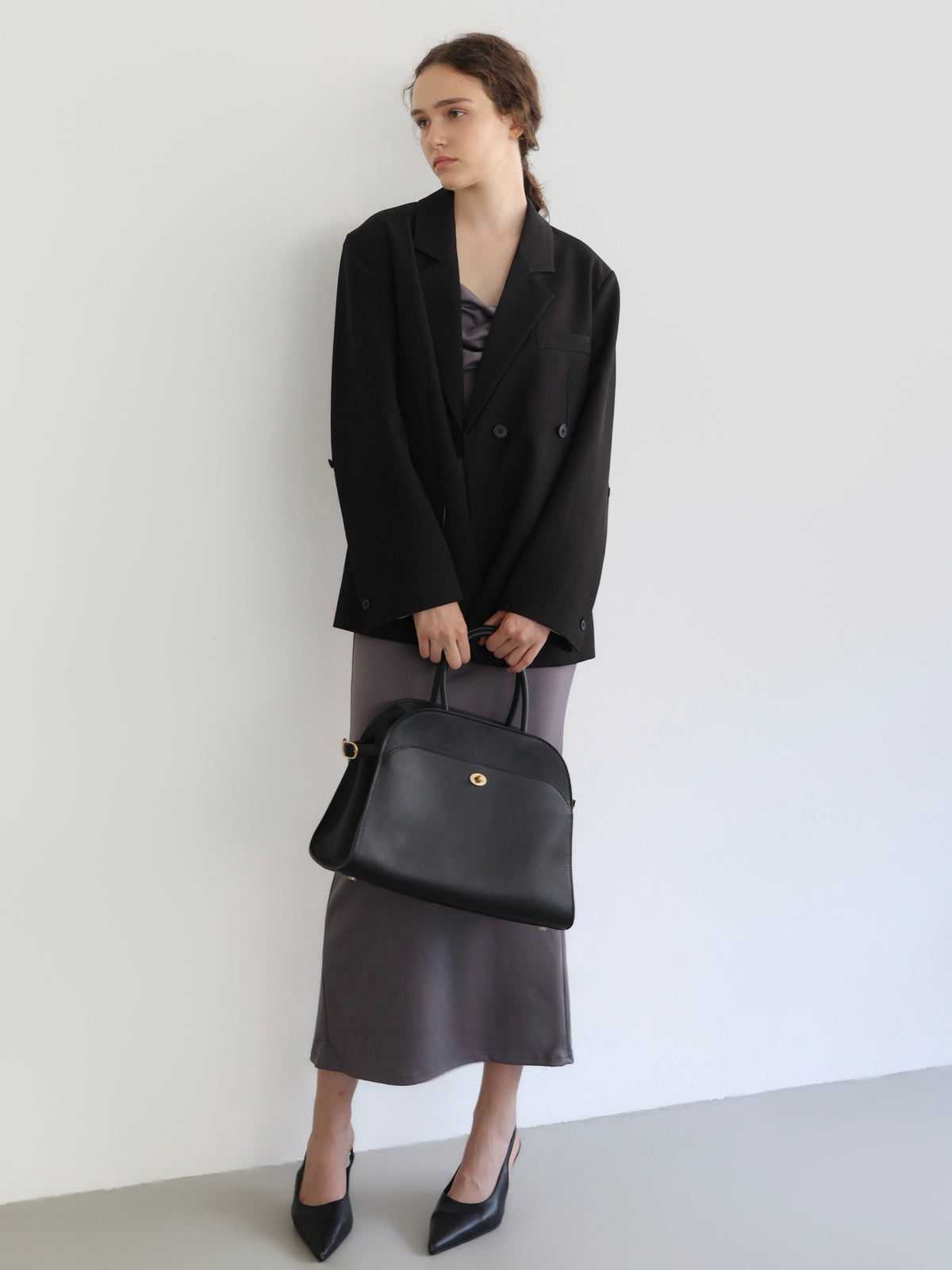 stripe-line tailored jacket