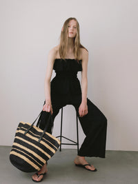 frill maxi jumpsuit