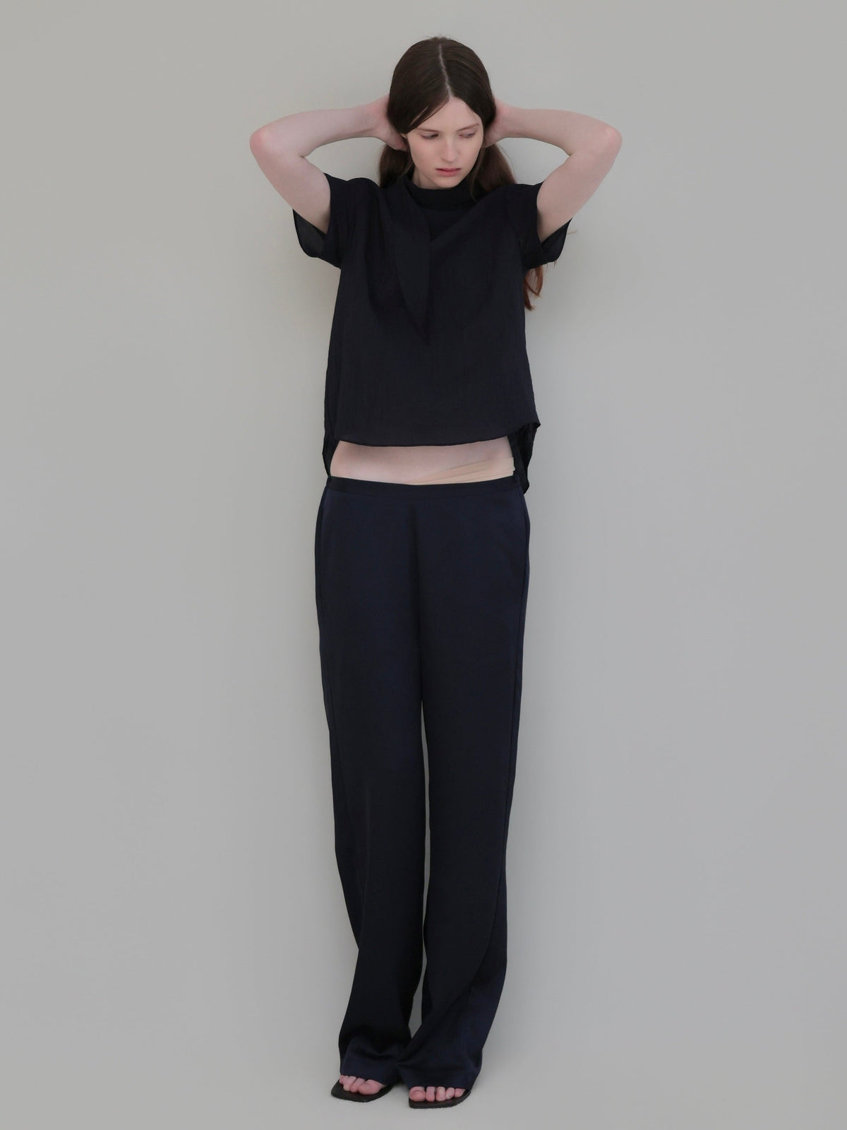 【NOWNS】Alma | Satin sleek pants