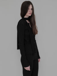 【NOWNS】Seine | Pleats tie cardigan