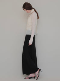 【NOWNS】Seine | Pleats tie cardigan