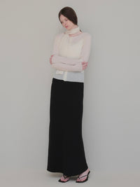 【NOWNS】Seine | Pleats tie cardigan