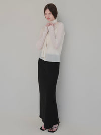 【NOWNS】Seine | Pleats tie cardigan