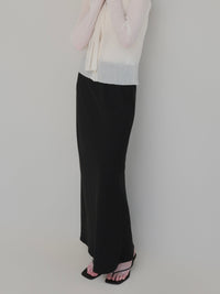 [NOWNS] Inès | Soft banding maxi skirt