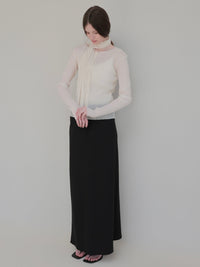 [NOWNS] Inès | Soft banding maxi skirt