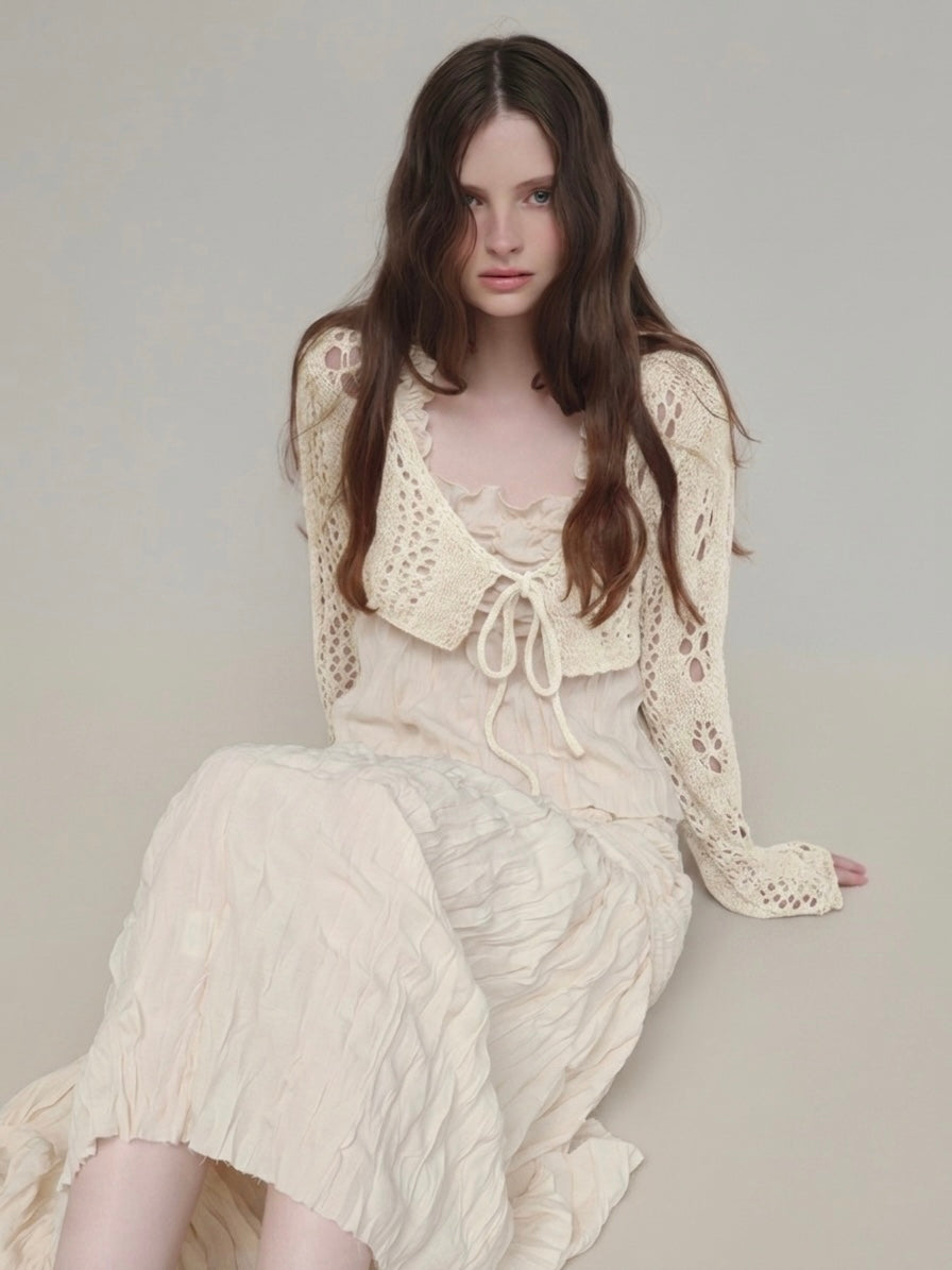 openwork knit bolero