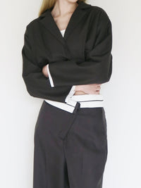[ SAMPLE SALE ] cutoff cropped jacket