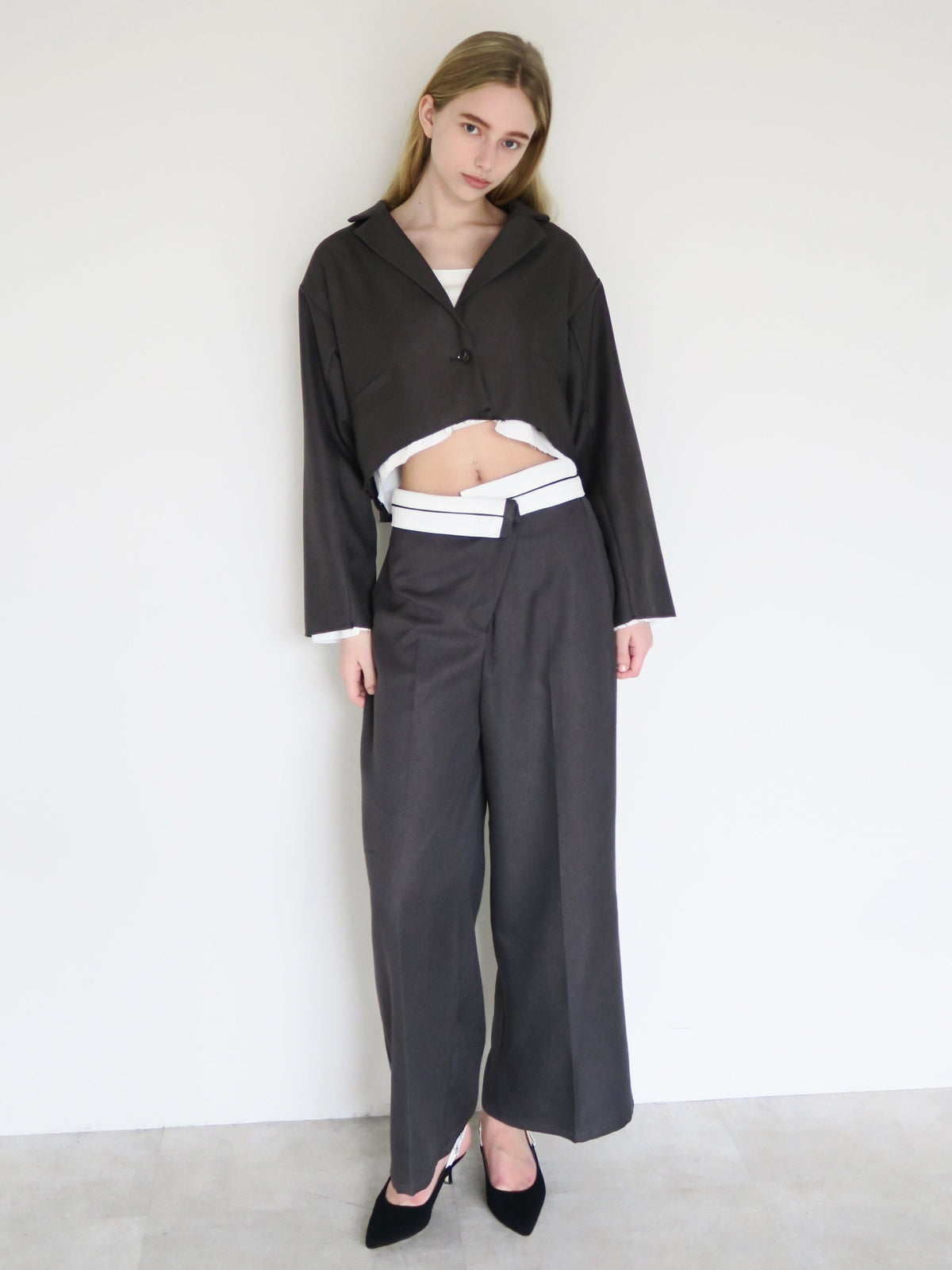 [ SAMPLE SALE ] cutoff cropped jacket
