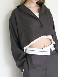 [ SAMPLE SALE ] cutoff cropped jacket