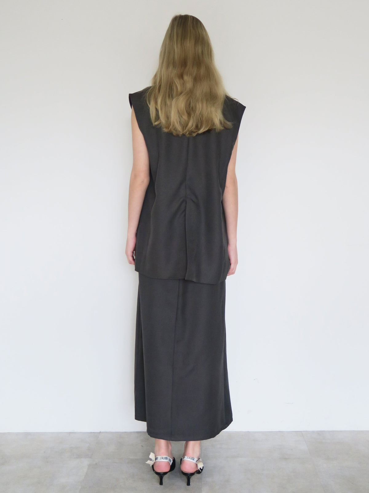 [ SAMPLE SALE ] front tuck wide skirt