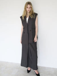 [ SAMPLE SALE ] front tuck wide skirt