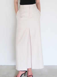[ SAMPLE SALE ] front tuck wide skirt