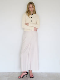 [ SAMPLE SALE ] front tuck wide skirt