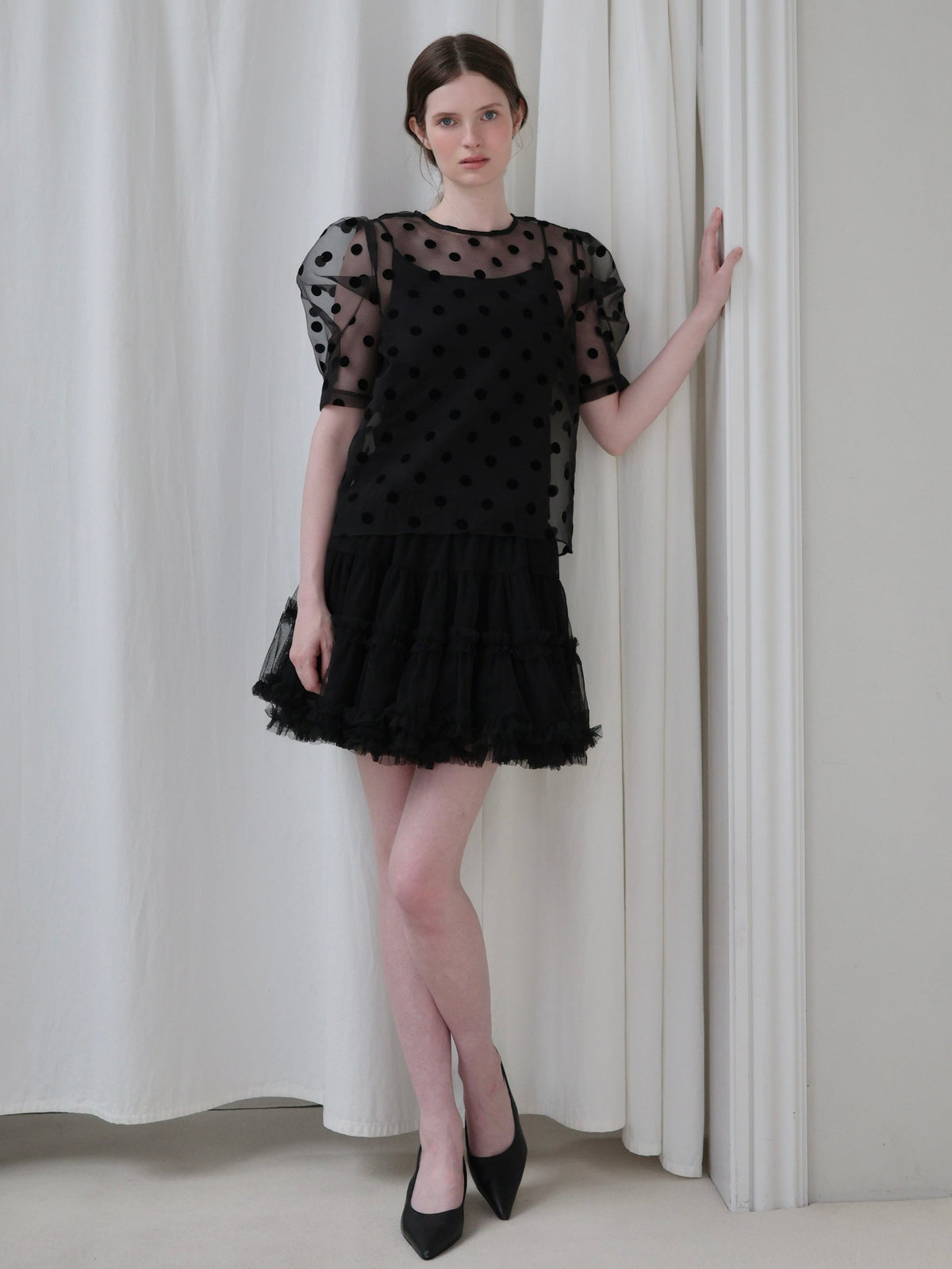 【AMOMMA】AUDREY TIERED TULLE SKIRT