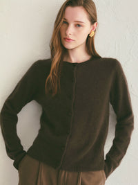【célon】cashmere wool kurumi cardigan