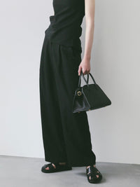 【NOWNS】Lou | Single Tuck Banding Pants