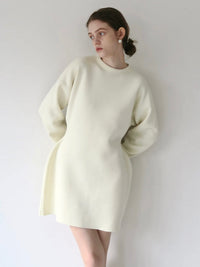 【SAMPLE SALE / miies miim】pullover mini one-piece