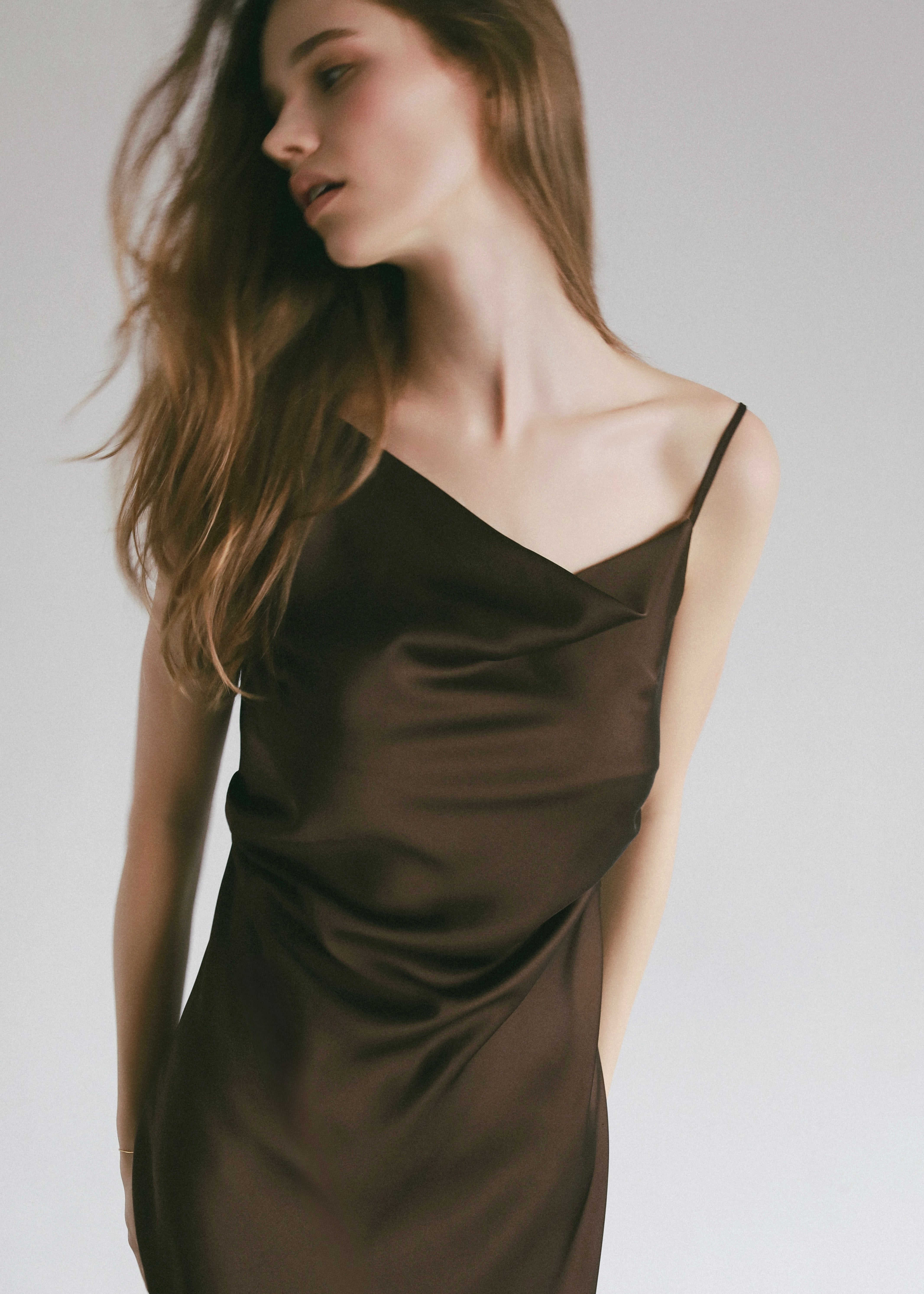 ワンピース maison celon shirring drape velour dress THETOVE