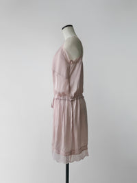 【AMOMMA】SATIN LACE SLIP DRESS