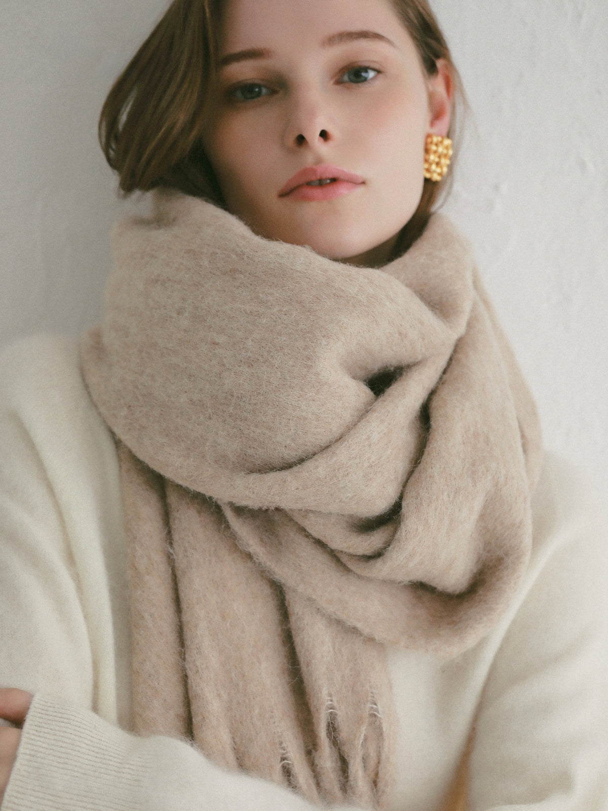 【célon】wool cozy muffler