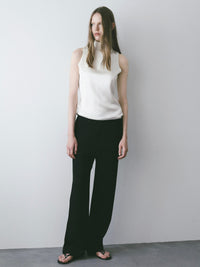 【NOWNS】Lulà | Satin high neck sleeveless top