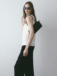 【NOWNS】Lulà | Satin high neck sleeveless top