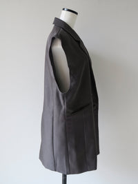 [ SAMPLE SALE ] long tailored gilet