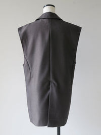 [ SAMPLE SALE ] long tailored gilet