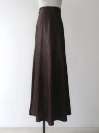satin bias maxi skirt