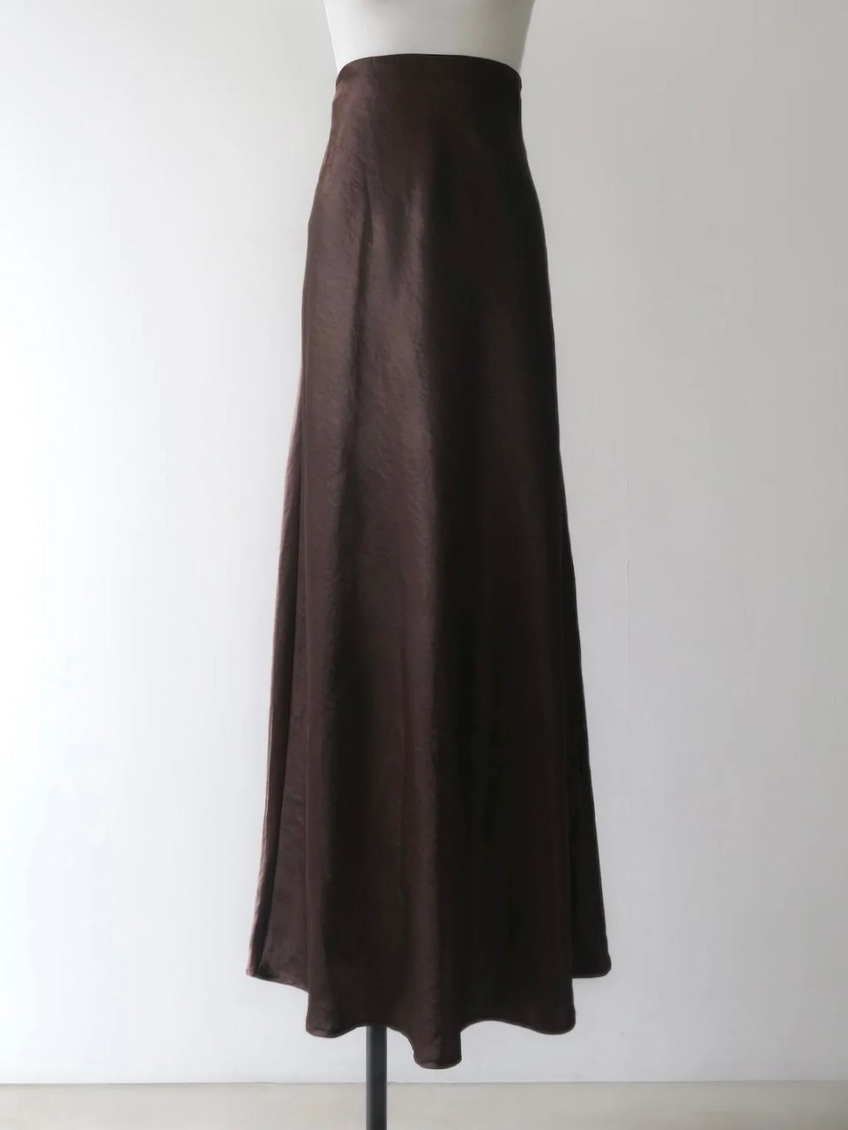 satin bias maxi skirt