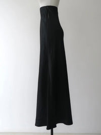 satin bias maxi skirt