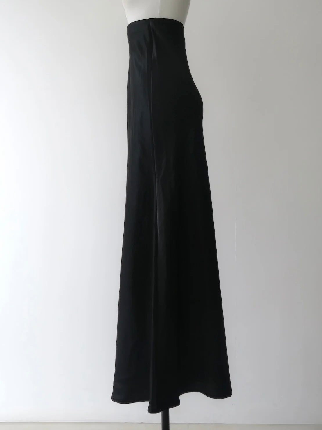 satin bias maxi skirt