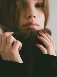 【célon】mini fur tippet