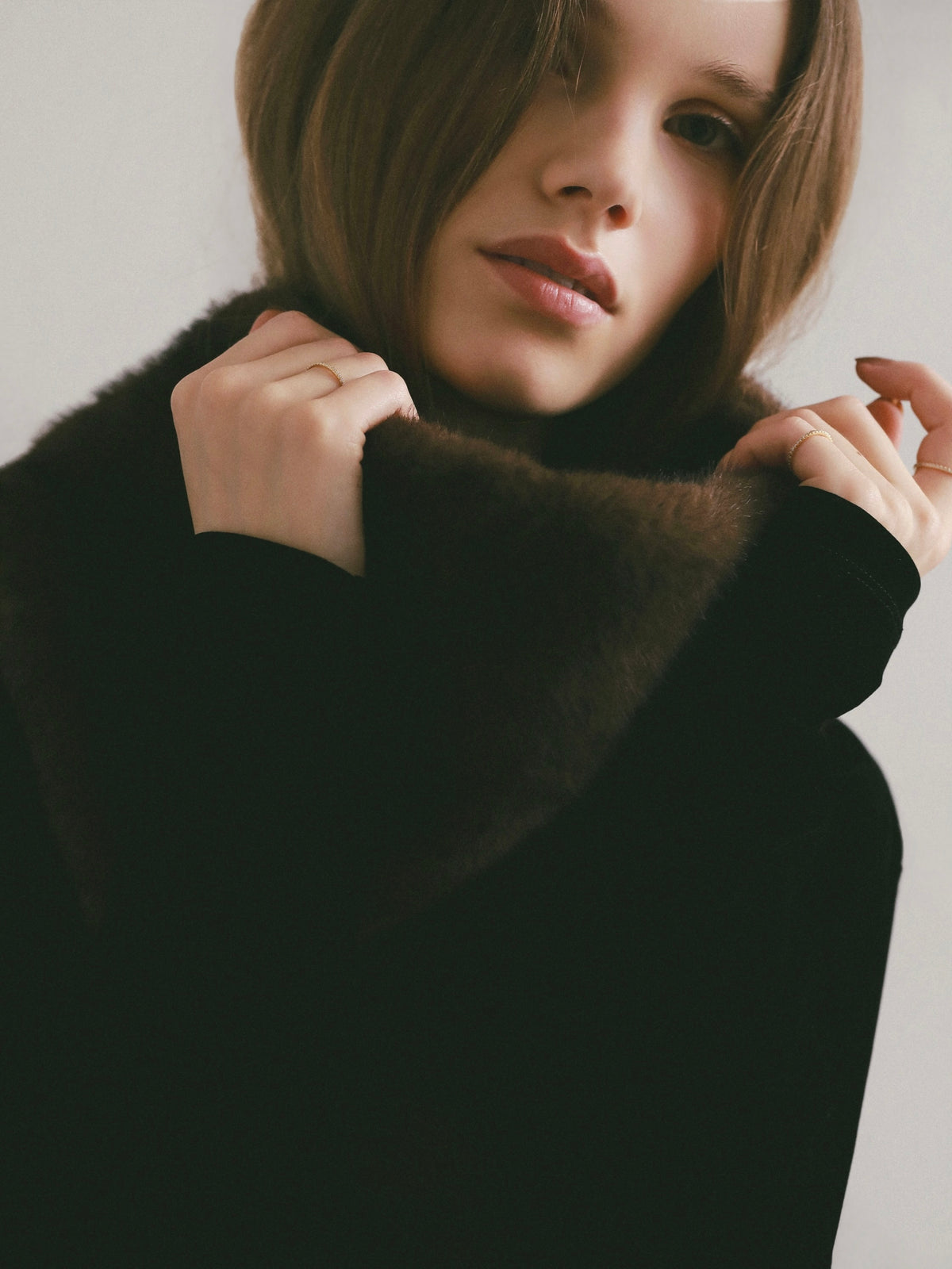 【célon】mini fur tippet
