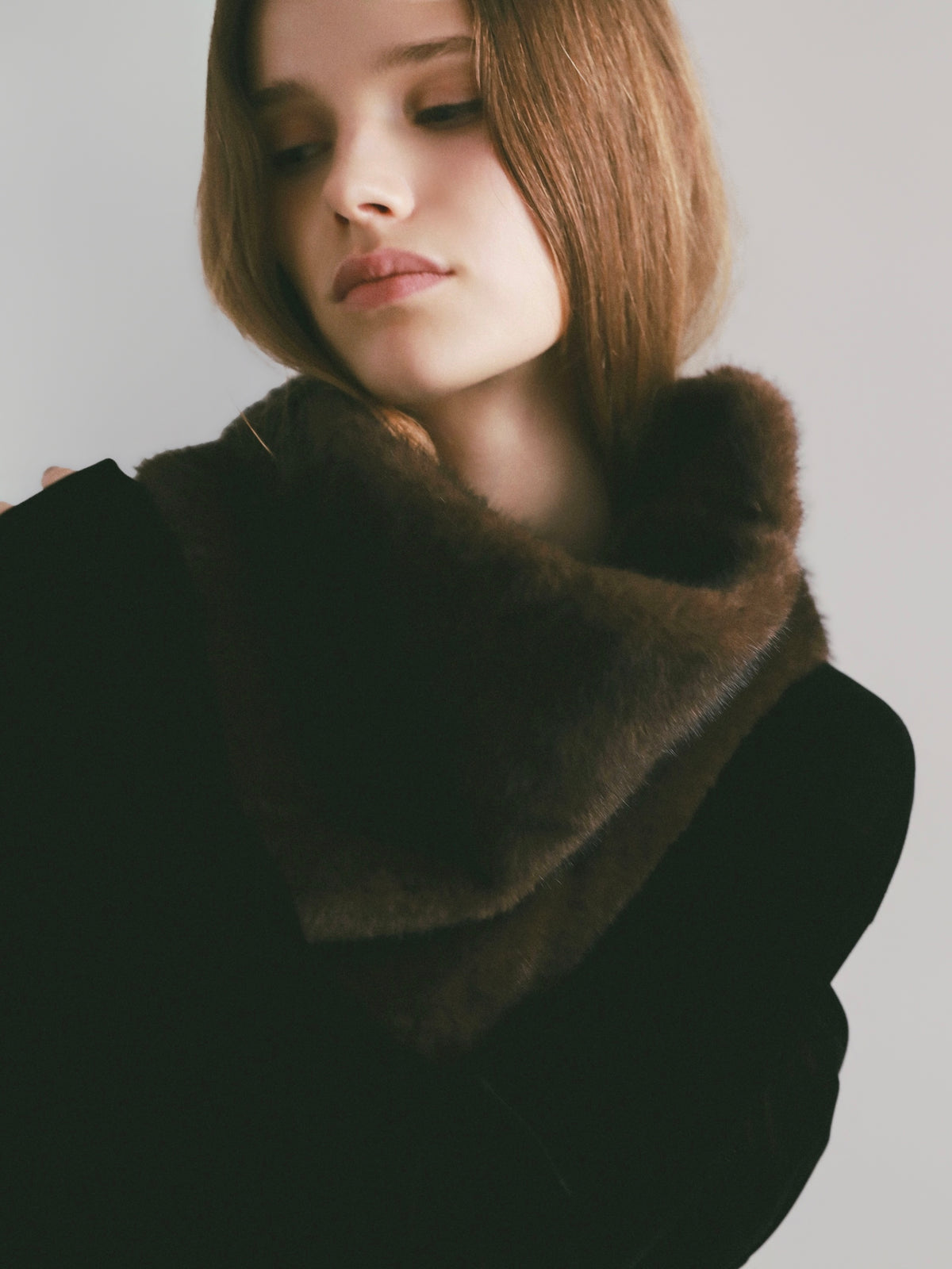 【célon】mini fur tippet