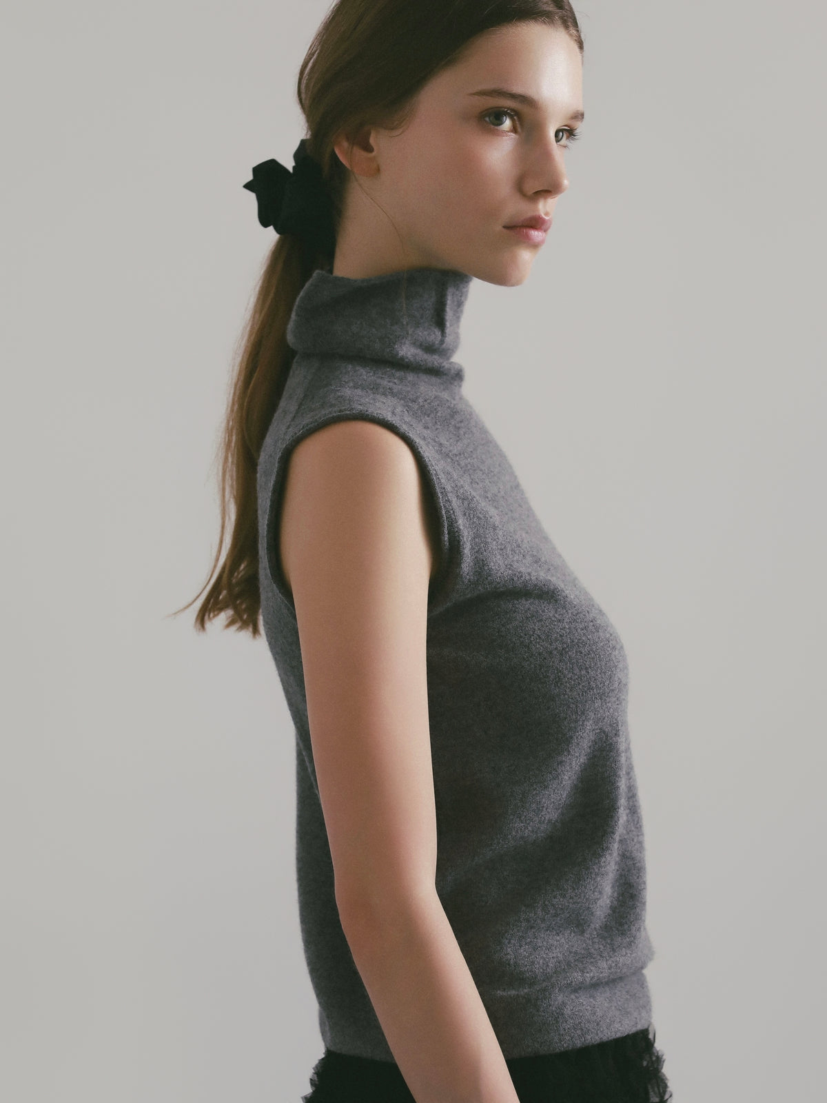 【célon】cashmere sleeveless knit
