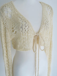 openwork knit bolero