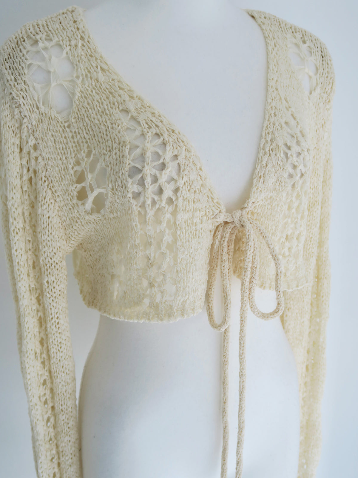 openwork knit bolero