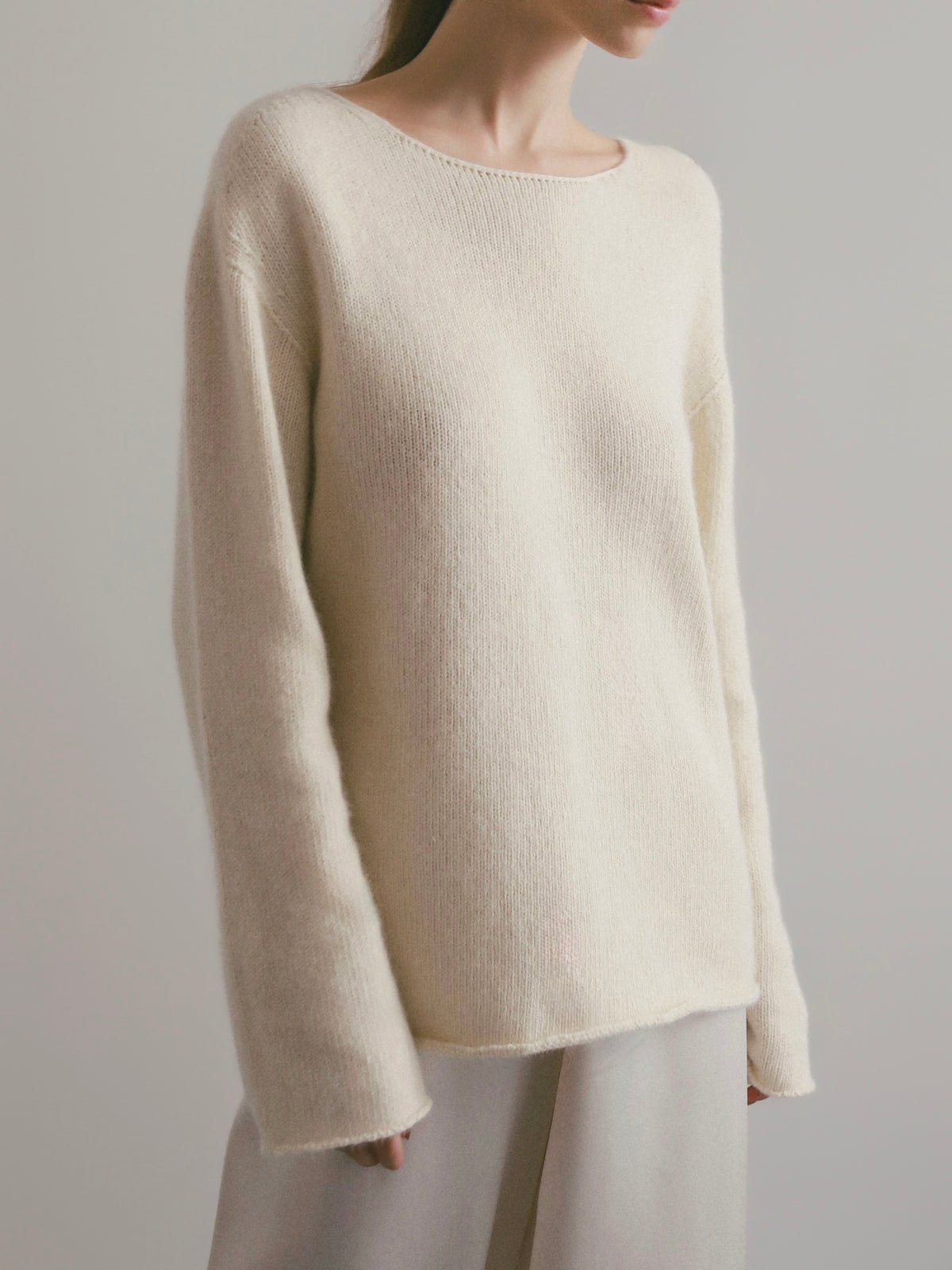 【NOWNS】Raccoon wool fox wholegarment knit