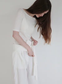 【NOWNS】Lyse | Half sleeve tee